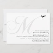 Prêt pour le décollage M Faire-part de mariage ini (Devant)