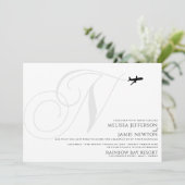 Prêt pour le décollage N Faire-part de mariage ini (Debout devant)