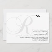 Prêt pour le décollage R Faire-part de mariage ini (Devant)