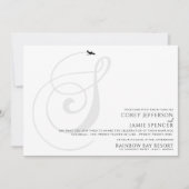 Prêt pour le décollage S Faire-part de mariage ini (Devant)