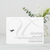 Prêt pour le décollage U Faire-part de mariage ini (Debout devant)