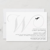 Prêt pour le décollage W Faire-part de mariage ini (Devant)