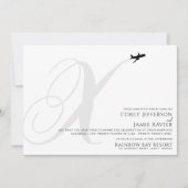 Prêt pour le décollage X Faire-part de mariage ini (Devant)