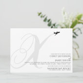 Prêt pour le décollage X Faire-part de mariage ini (Debout devant)