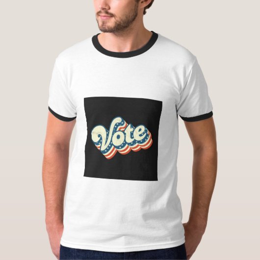 Prêt pour le jour de l'élection avec notre T-shirt (Devant)