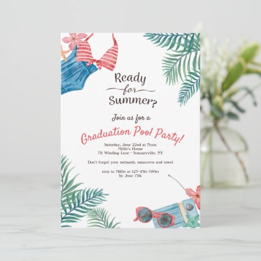 Prêt pour l'été ? Invitation (Debout devant)