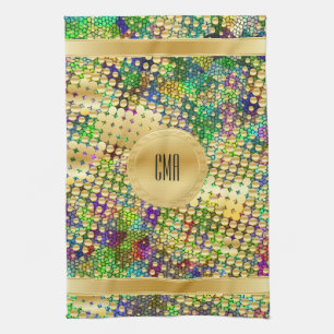 Pret Psychedelisch met Splatter van Gouden Stip Theedoek