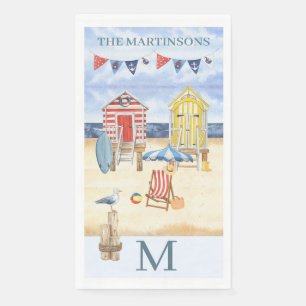 Pret Strand Zomer Scène Oceaan Monogram Servet