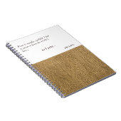 Prête à errer Burlap Journal de prière personnalis (Côté Droit)