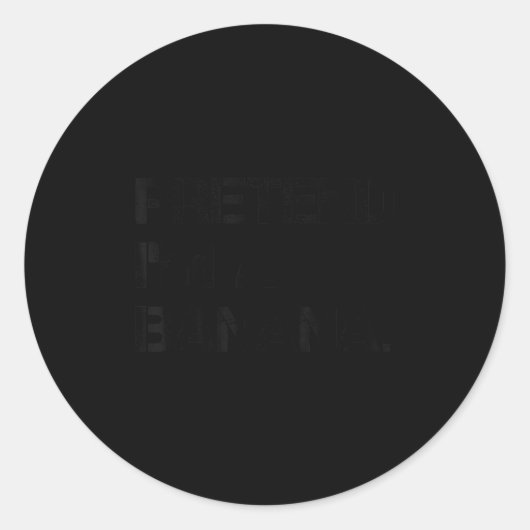 Pretend I'm A Banana Lazy Halloween Party Banana C Ronde Sticker (Voorkant)