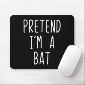 Pretend I'm A Bat Costume Halloween Funny Lazy Adu Muismat (Met muis)