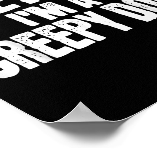 Pretend I'm A Creepy Doll Funny Halloween Costume Poster (Hoek)