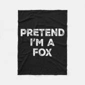 Pretend I'm A Fox Lazy Halloween Costume Fleece Deken (Voorkant)