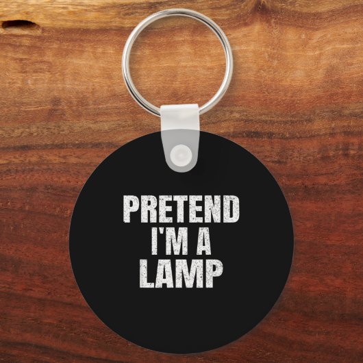 Pretend I'm A Lamp Family Group Lazy Easy Hallowee Sleutelhanger (Voorkant)