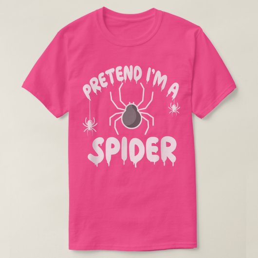 Pretend I'm A Spider - Spooky Cute Simple Quick Fu T-shirt (Design voorkant)