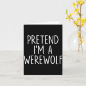 Pretend I'm A Werewolf Halloween Couples Costume M Kaart (Gele Bloem)