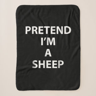Pretend im halloween funny party gift sherpa deken