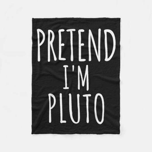 Pretend I'm Man Costume Matching Funny Halloween Fleece Deken (Voorkant)