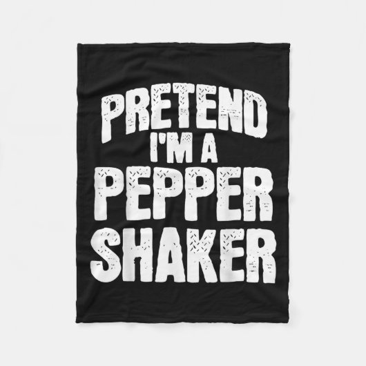 Pretend I'm Pepper Shaker Funny Matching Halloween Fleece Deken (Voorkant)
