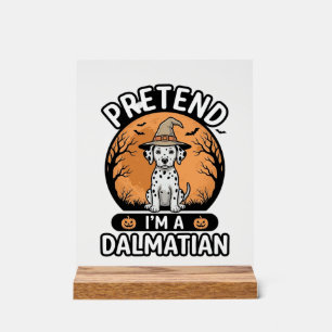 Prétendez que je suis un design de chien dalmatien