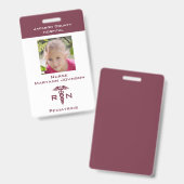 Prétendre Infirmière Jouer Badge pour Enfants Pers (Avant & arrière)