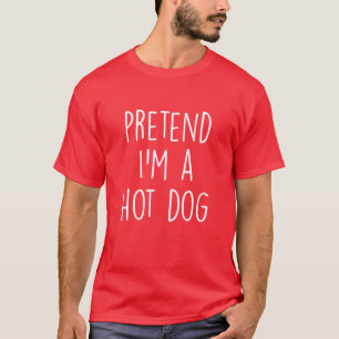 Preteneur, ik ben een hot-Dog kostuum Funny Hallow T-shirt