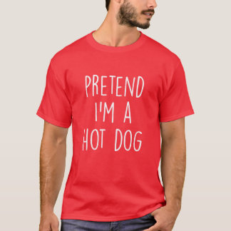 Preteneur, ik ben een hot-Dog kostuum Funny Hallow T-shirt