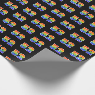 Pretentieloos regenboogspectrum patroon "52" Gebeu Cadeaupapier