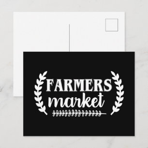 Pretentieloze boerenmarkt woordkunst Producten bri Briefkaart