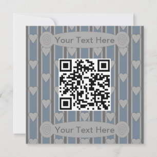 Pretentieloze Hart QR Code Kaart