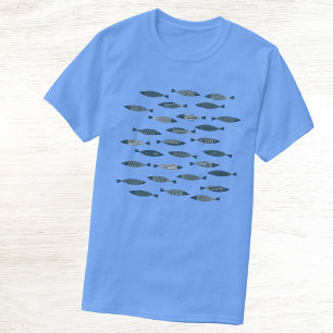 Pretentieloze sardientjes vis t-shirt