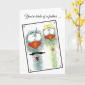 Pretentieloze Verjaardagskaart met Fantasie Kaart (Gele Bloem)