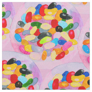 Pretentieloze waterverf jelly candy bonen stof