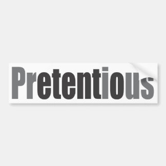 pretentieus bumpersticker
