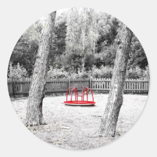 Pretentieuze Art shot Ronde Sticker