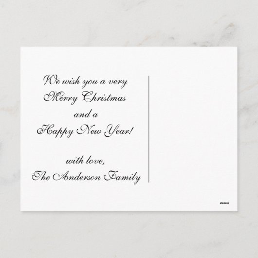 Prêtez l'oreille la carte de Noël chrétienne des (Dos)