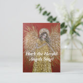 Prêtez l'oreille la carte postale de Noël d'anges (Debout devant)