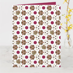 Pretige herfst Poka Dot ontwerp Kaart