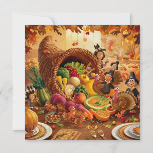 PRETIGE THANKSGIVINGDAG FEESTDAGENKAART