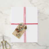 pretkerst, kinderen met hoge cadeau T Cadeaulabel (Met Touw)