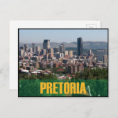 Pretoria, carte postale de l'Afrique du Sud. (Devant / Derrière)