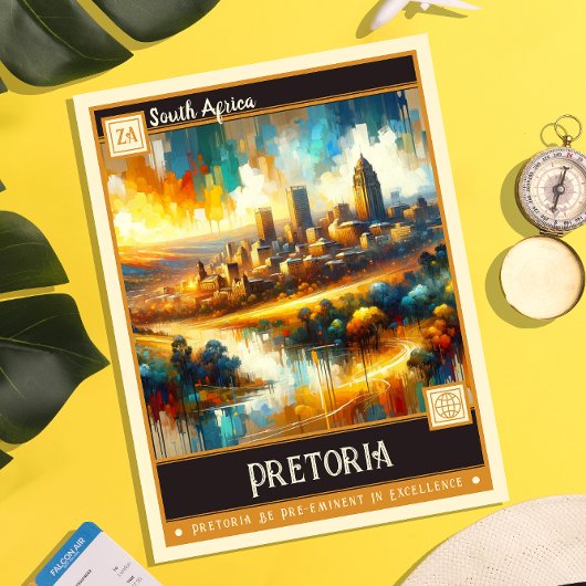 Pretoria, Zuid-Afrika |  schilderij Briefkaart