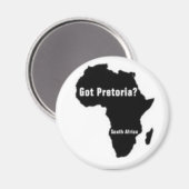 Pretoria Zuid-Afrika T-shirt En etc Magneet (Voorkant / Achterkant)