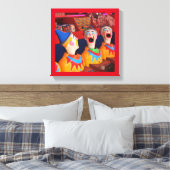 Pretpark Clown Water Game Canvas (Insitu (Slaapkamer))