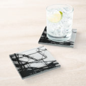 pretpark glass onderzetter (Schuin)