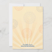 Pretpark verjaardagsuitnodiging kaart (Achterkant)