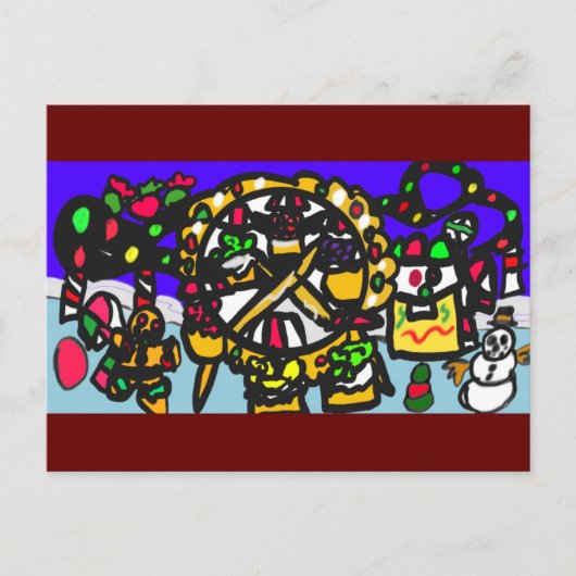 pretparkerst voor ontbijtkoek briefkaart (Voorkant)