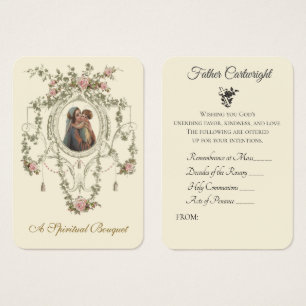 Prêtre catholique Bouquet spirituel Vierge Marie