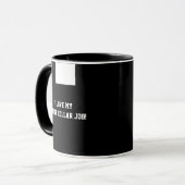 Prêtre catholique clergé noir Collar Mug religieus (Devant gauche)
