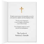 Prêtre Catholique Offrant Masse Condolence Merci (Intérieur (Droit))